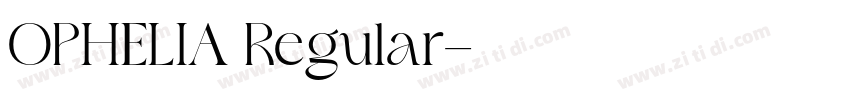 OPHELIA Regular字体转换